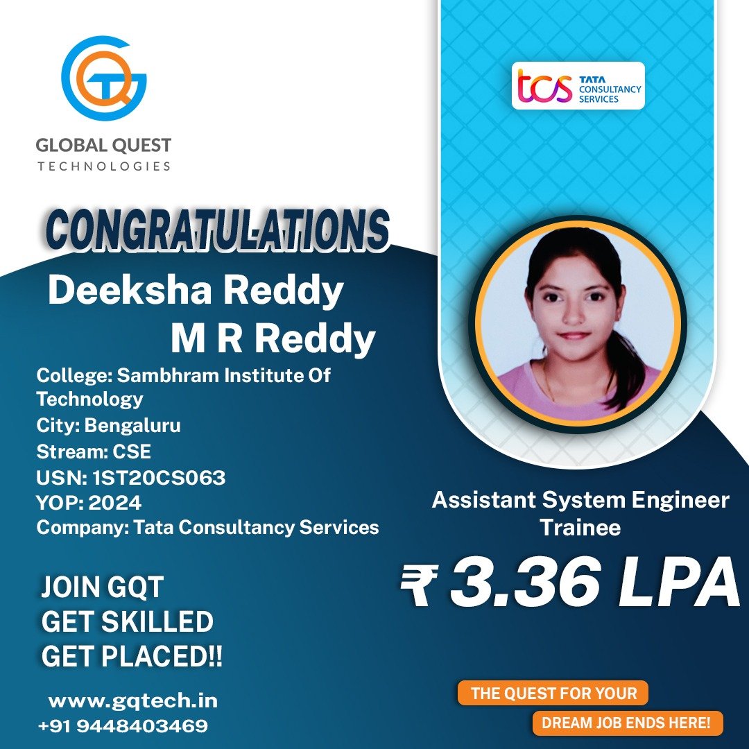 Deeksha Reddy Placement
