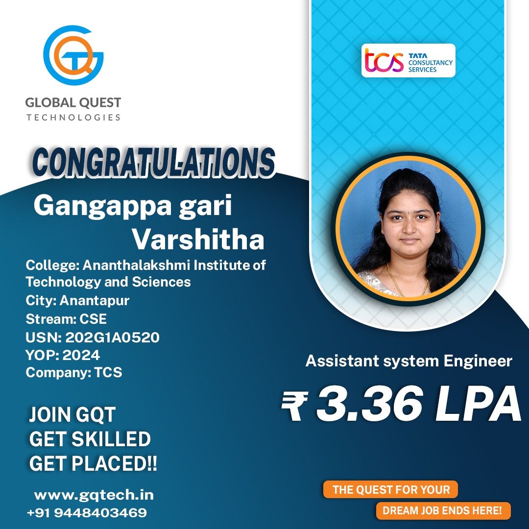 G.Varshitha placement
