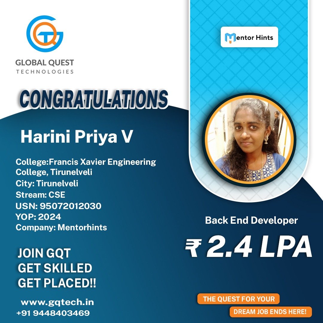 Harinipriya Placement