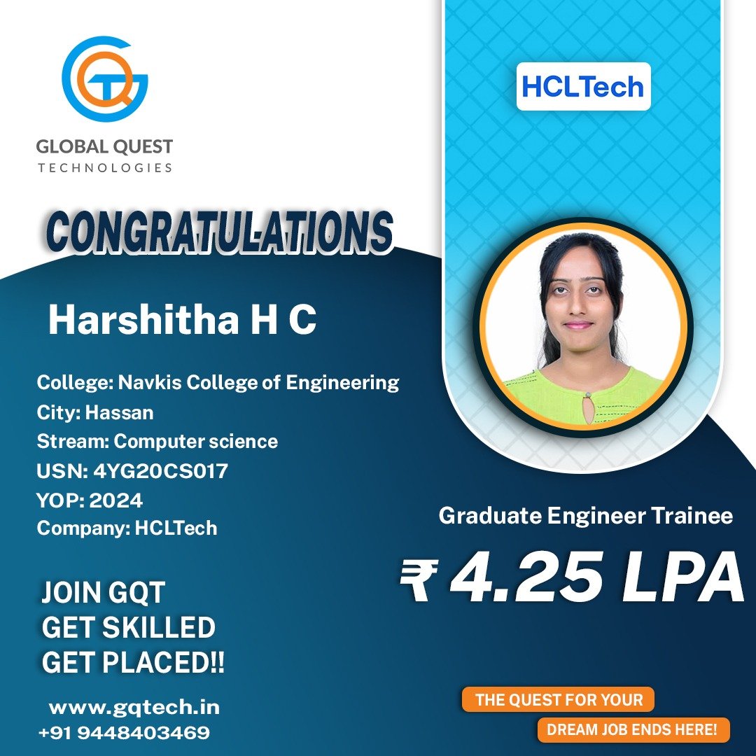Harshitha HC Placement