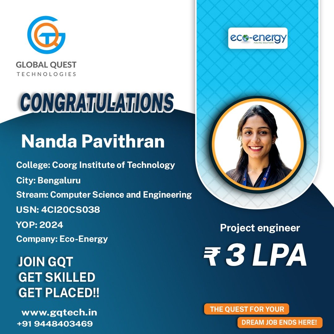 Nanda Pavithran Placement