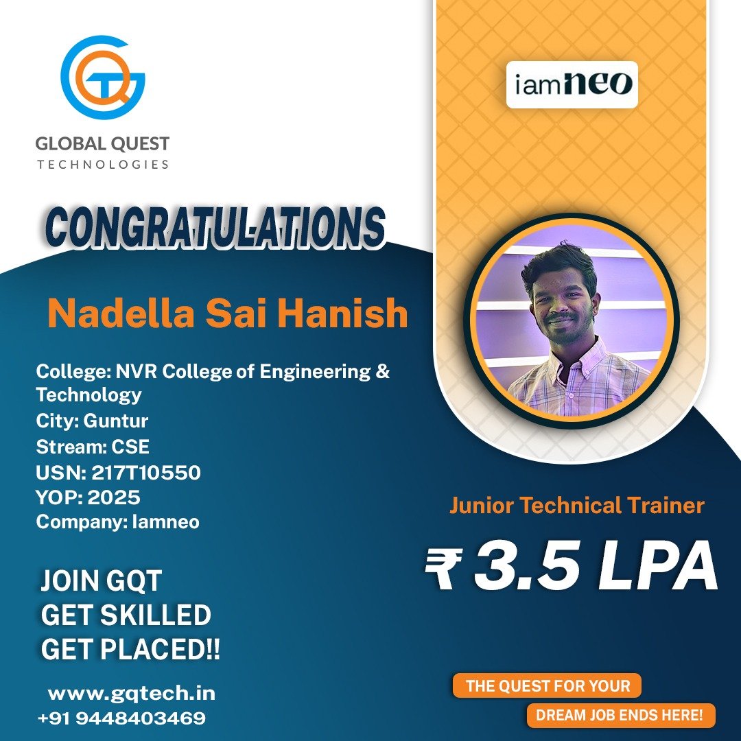 Sai Hanish Placement