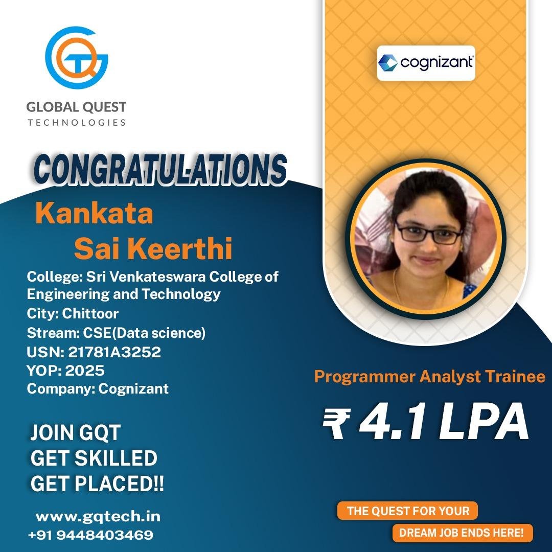 Sai Keerthi K Placement