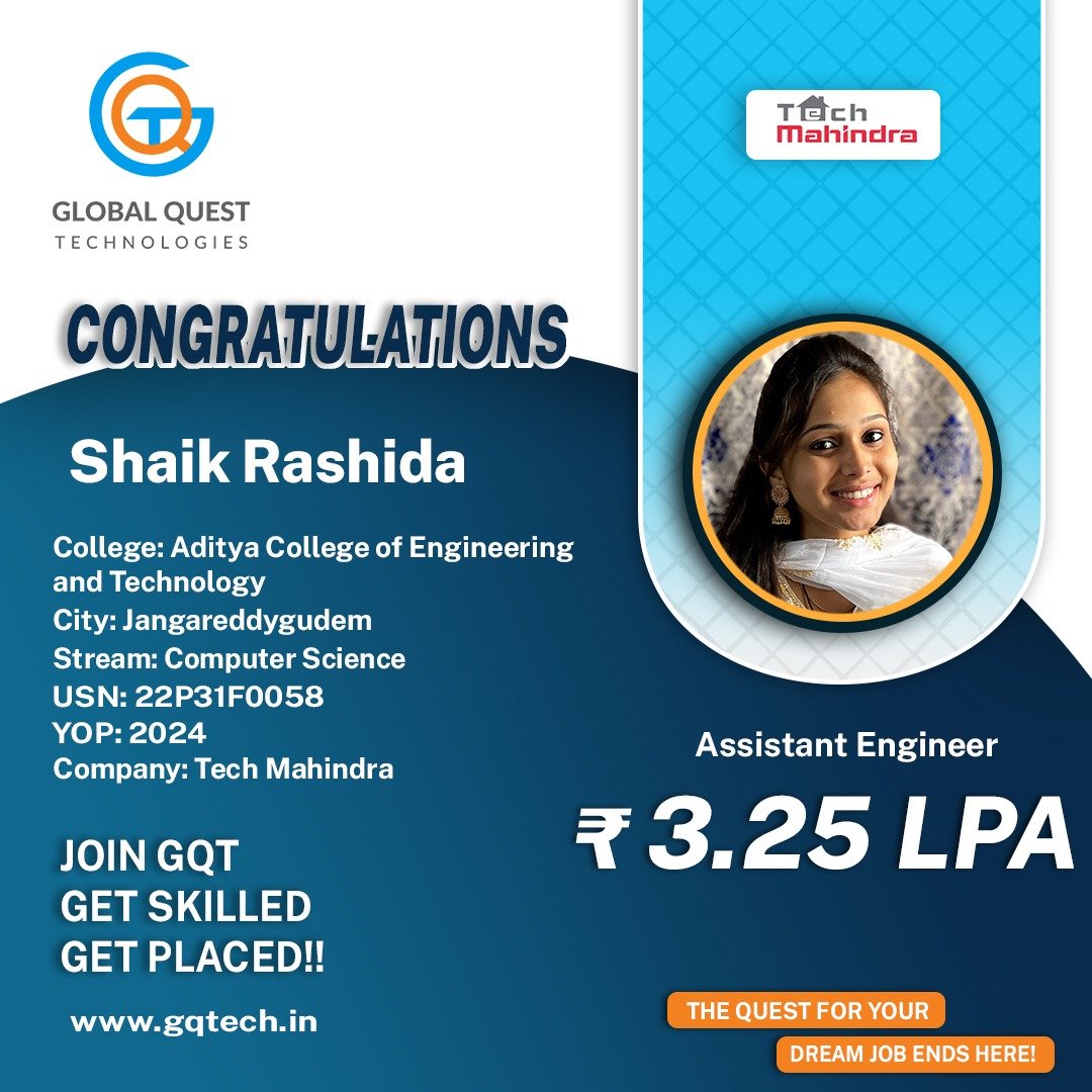 Shaik Rashida Placement