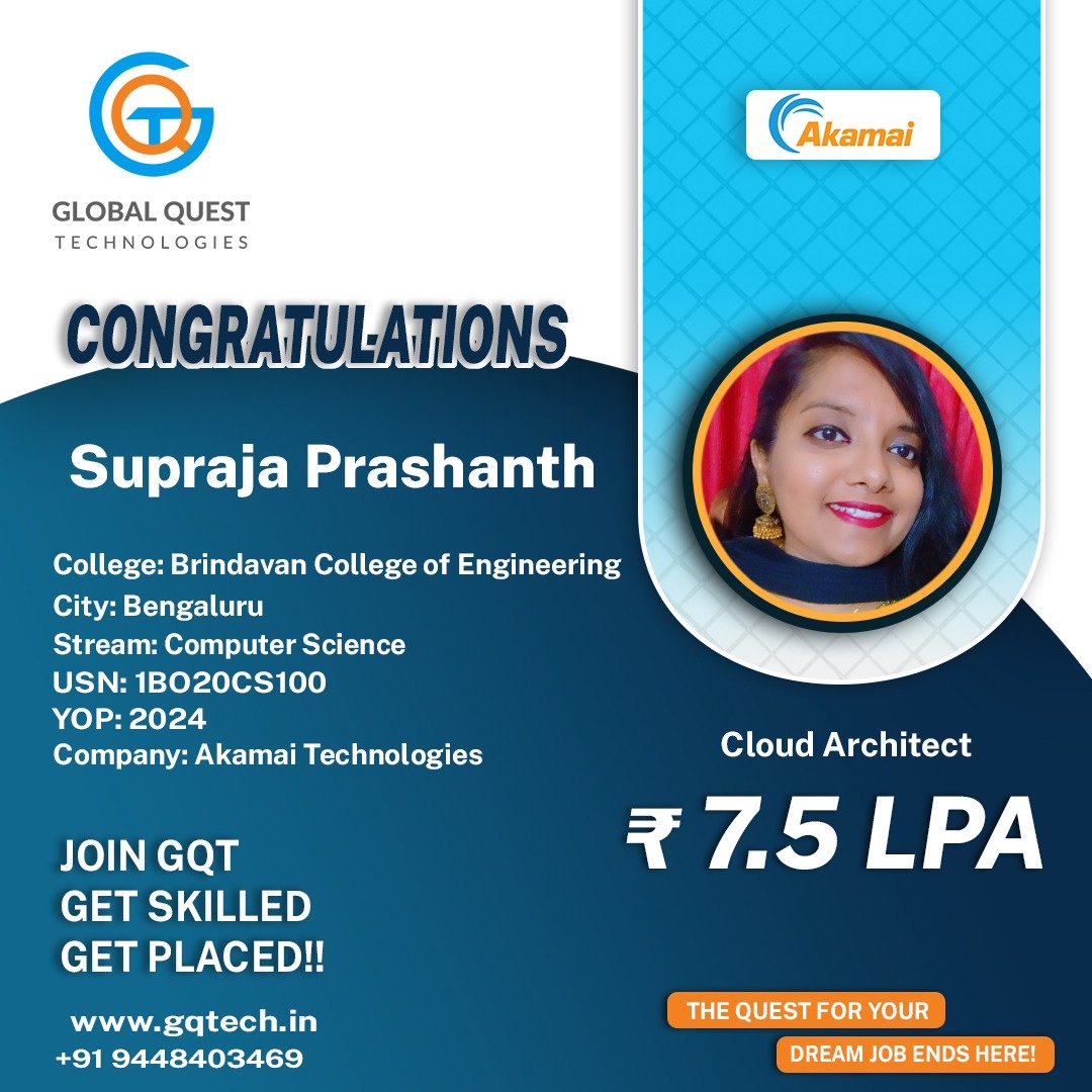 Supraja Prashanth Placement