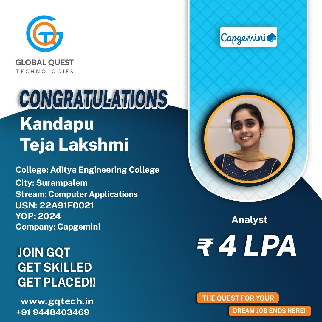 Teja Lakshmi Placement
