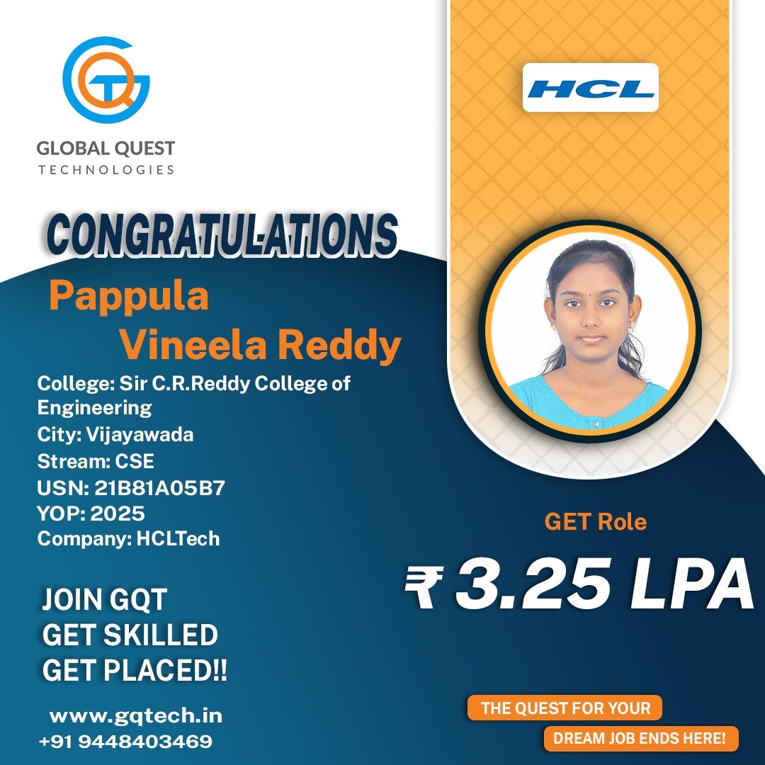 Vineela Reddy Placement